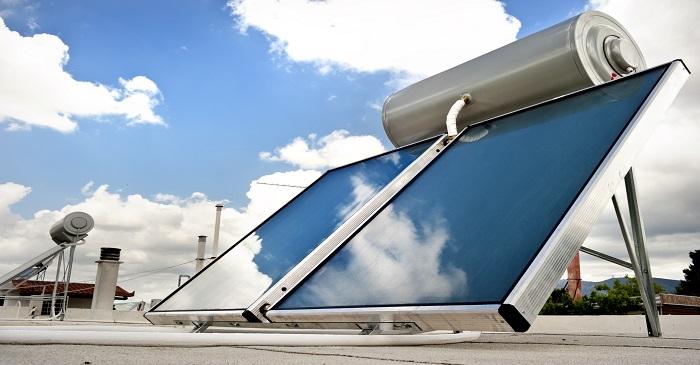 Solar based water heating and rooftop panels