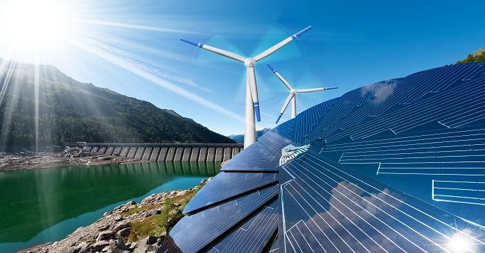 Sustainable heating through geothermal, waves, solar and wind energies