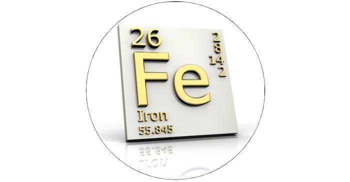 What is the chemical symbol for Iron?