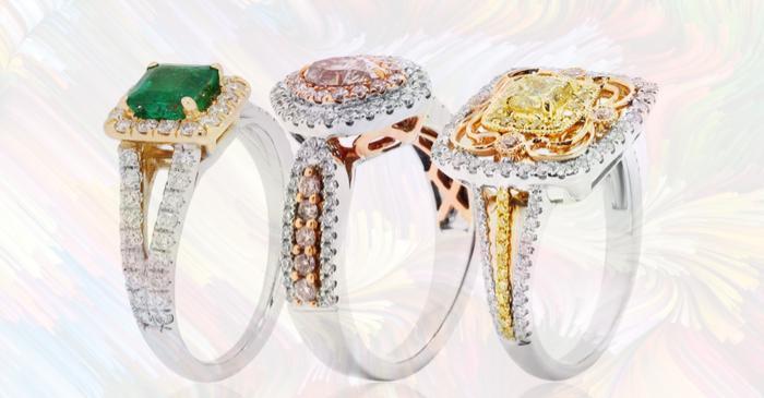 Coloured Gemstones offer distinctive Engagement Rings 